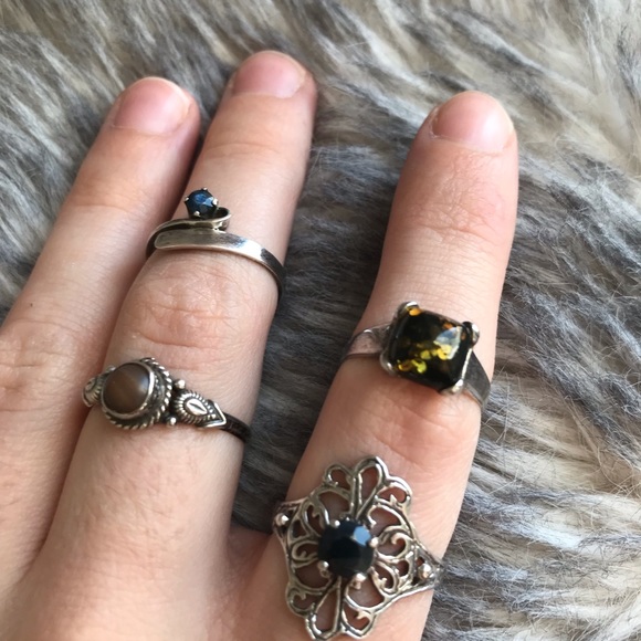 Brown Sterling Silver Ring - Size 9 - Picture 6 of 9